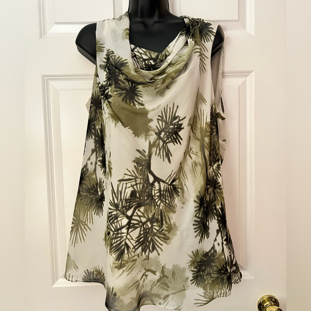 Kenneth Cole NY Draped Sleeveless Blouse